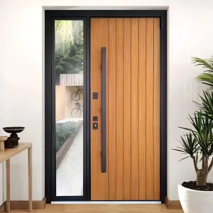 Postmodern Aluminum Alloy Villa Exterior Waterproof Pivot Entry Door