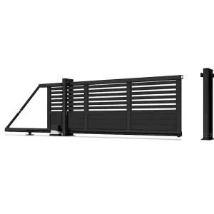 Powder-Coated Aluminum Pedestrian Security Gate for Villa Outdoor Entry