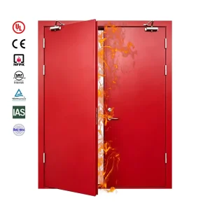 Powder Coated CAN ULC Steel Fire Door with Door Closer for Stairwells and Fire Exits 180 Min Fireproof