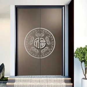 Premium Custom Steel Core Armored Security Door with Thermal Break, Soundproofing, and Multipoint Locking for Luxury Villa Projects