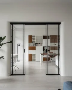 Premium Grade Windproof Heat Insulation Double Glazed Aluminum Alloy Sliding Door for Shopping Mall and Luxury Villa