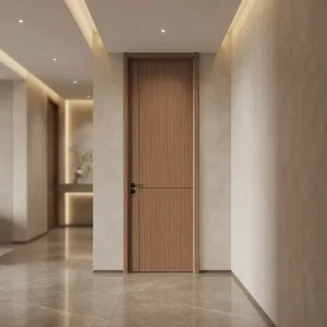Premium No-Paint Solid Wood Room Door Waterproof Moistureproof Custom Luxury Interior Door for Modern House