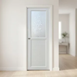 Premium Quality UPVC Bathroom Door Interior Swing Door Waterproof Apartment Villa Residential Home Main Entrance