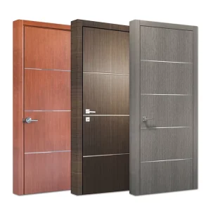 Price Interior Room Single Leaf Plywood Door Design Imported Modern Pre-Hung Flush Wood Door