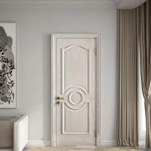 Quiet Wooden Interior Bedroom Entry Door with Eco-Friendly Finish
