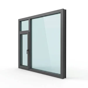 RG95 95mm Heavy Duty Thermal Break Aluminum Casement Window with Triple Glazing, Double Silver Low-E and PVDF Coating for Saudi Villas