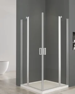 RSQC Diamond Double Hinge Sliding Shower Enclosure with Frame 800*185 6mm 8mm Glass Modern Design for Bathroom