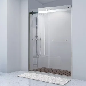 Ready-Made Bathroom Tempered Glass Sliding Shower Door