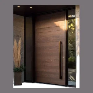Reclaimed Timber Arched Double Sunburst Exterior Entry Door