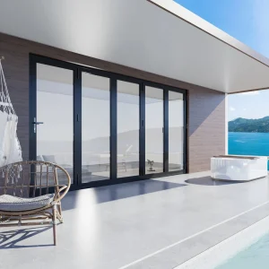 Reinforced Sliding Door with Smooth Glide System for Outdoor Use