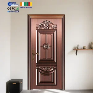 Reinforced Steel Security Door Villa Style Exterior Main Gate Front Door