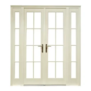Modern Design French Door External Aluminum Double Casement Doors French Front Glass Doors