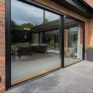 Residential Aluminum Sliding Door with Multi-Lock System for Large Courtyards