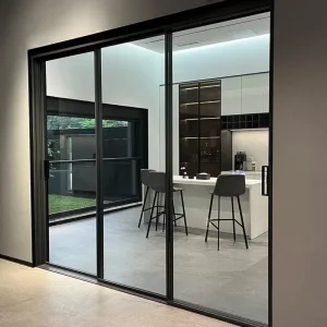 Residential Project Thermal Break Sliding Patio Doors Aluminum Partition Glass Door Modern Bedroom Interior Kitchen Doors
