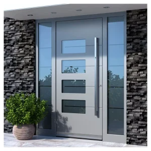 Residential Security Steel Entrance Door Modern Simple Style for Home Entry