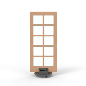 Round Single-Leaf Metal Door Display Stand Rack System