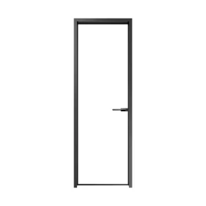 Rust-Proof Aluminum Alloy Swing Glass Door with Clear Vision for Interior Offices and Balconies