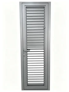 Rustproof Aluminum Household Door with Adjustable Louvers