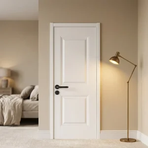 S01 American White Primed Hollow Bedroom Core Molded MDF Wooden Slab Interior Door