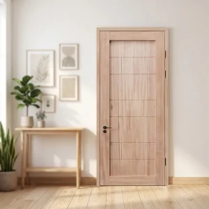 SG039 Custom-Color Natural Timber Solid Red Oak Interior Door