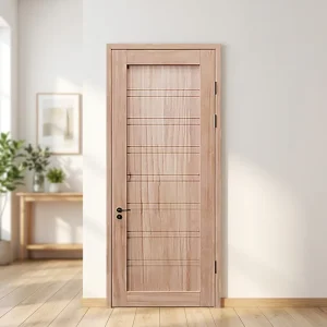 SG048 High Gloss Lacquer Finish Modern Flat Solid Wood Interior Door