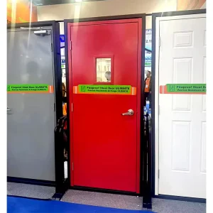 Safety Steel-Wood Anti-Theft Fireproof Door with Fiberglass for Commercial Use