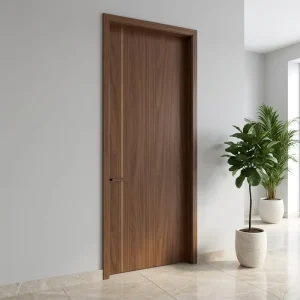 Sale Paint Hot Ecological Solid Wood Extremely Narrow Edge Bedroom Wooden Door Minimalist Aluminum Wooden Door
