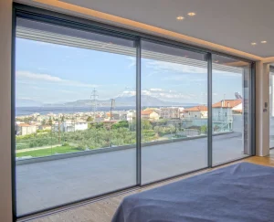 Salt Spray Resistant Anti-Corrosion Aluminum Sliding Glass Door Minimalist Design Villa Hotel Exterior Use