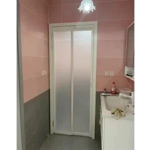Save Space Foldable Modern Aluminum Alloy Kitchen Parallel 2 Panel Slide Tilt Swing Exterior Partition Anti corrosion Sound