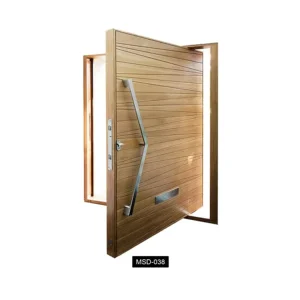 Security Solid Wood Pivot Front Entrance Door