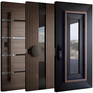 Security Stainless Steel Double Pivot Door for Home Entrances