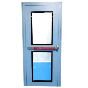 Security Steel Door with Modern Design and Emergency Lock for Hospitals