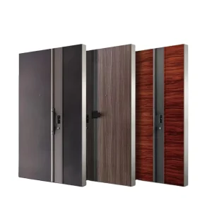 Security Steel Doors for Houses Metal Exterior Front Entry Door Main Entrance Factory Price Class A Latest Designs