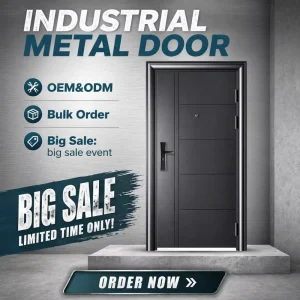 Security Steel Entrance Door External Security Metal Door