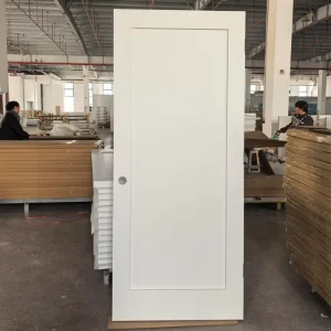 Shaker Style 1-Panel Prehung White Primed Solid Core Interior Door For Apartments