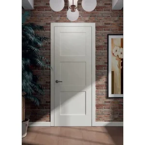 Shaker White Primed Solid Core Wood Single Prehung Interior Door