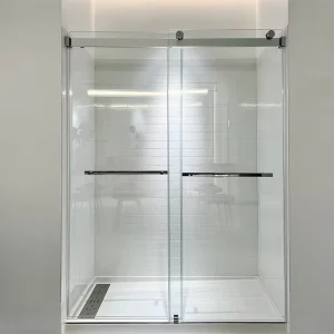 Shower Enclosure Sliding Door with 8mm Tempered Glass for Bathroom, Factory Direct