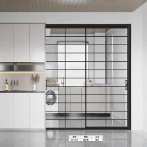 Silent Glide Aluminum Sliding Door Roller System Double-Glazed Patio Door for Apartment Bedroom Factory