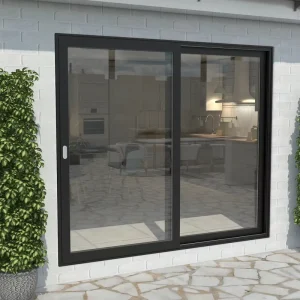 Simple Design Big Sash Slid Open Glass Door Aluminium Thermal Break Sliding door