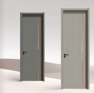 Modern Paint-Free Solid Wood Interior Door for Bedroom, Apartment, Hotel & Villa, OEM