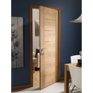 Simple Prehung Wooden Interior Bedroom Door for Hotel or Home