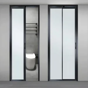 Singapore Design PD PT Doors Aluminum Interior Toilet Kitchen Entrance Storeroom Internal Slide & Swing Door