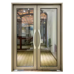 Single Automatic Two-Way Double-Glazed Glass Swing Door