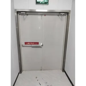 Single-Leaf Fireproof Steel Interior Security Door with Finished Surface for Commercial Workshops