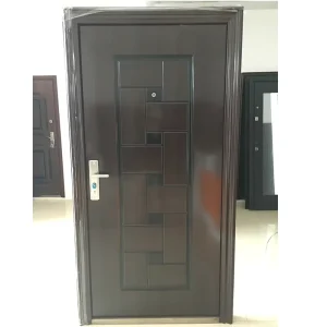 Single Leaf Steel Entry Doors Exterior Wrought Iron Door