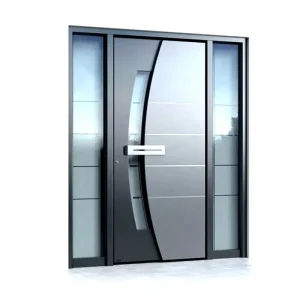Single Opening Handle Front Main Entrance Exterior Door for Apartment Villa