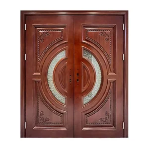 Single-Panel Solid Wood Interior Door, Soundproof Modern Simple Design for Villas