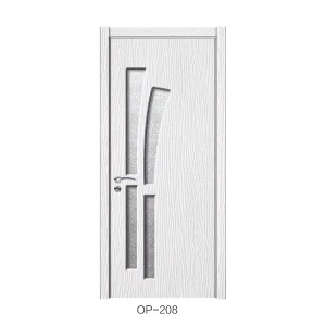 Single-Panel Wood Veneer Interior Swing Door with Frame