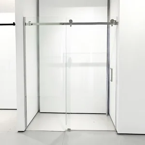 Single Sliding 304 Stainless Steel Frameless Glass Shower Door