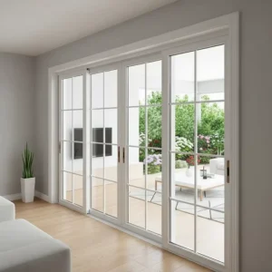 Sliding Door Safety Glass with Double-Glazed Tempered Panels for Bedroom or Wine Cellar